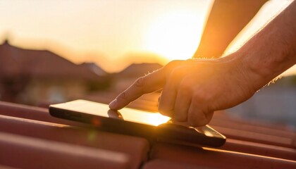 Macro Brick Textures Glowing in Late Afternoon Sunlight Capture