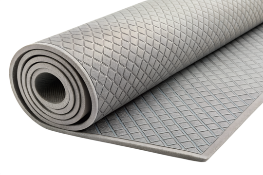 yoga mat with gray shadow