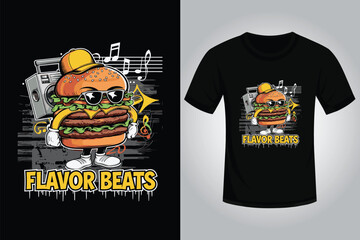 streetwear t-shirt Design with Burgar