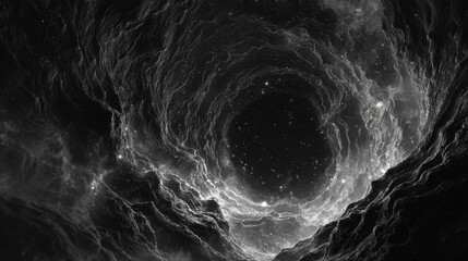 Abstract Cosmic Whirlpool Design