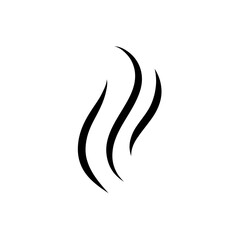 Obraz premium Steam or aroma smell icon