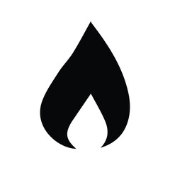 Fire Icon. Flame Illustration. Flammable Symbol.