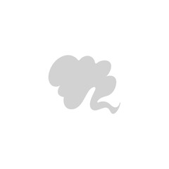 Cartoon smoke clouds comic vector illustration 