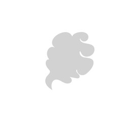 Cartoon smoke clouds comic vector illustration 
