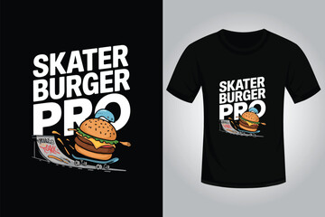streetwear t-shirt Design with Burgar