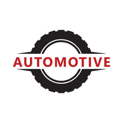 Automotive tire logo template design vector, emblem, design concept, creative symbol, icon