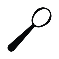 Spoon Icon. Tablespoon Illustration. Restaurant Cutlery. EPS10.