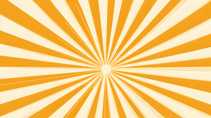 Abstract image of radiating orange and white stripes.