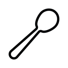 Spoon Icon. Tablespoon Illustration. Restaurant Cutlery. EPS10.
