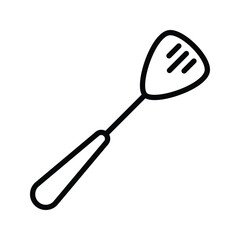 Spatula Icon. Kitchen Cooking Utensil Spatula Illustration. Kitchen Accessory. EPS10.