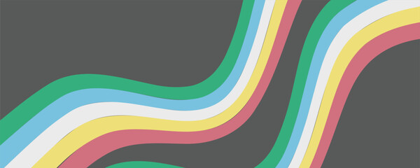 Disability pride flag. Color stripes representing a form of impairment