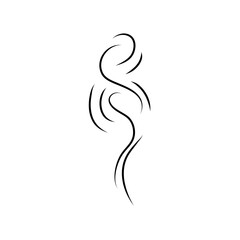 Doodle smoke and steam. Vector hand drawn illustration