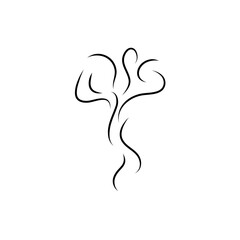 Doodle smoke and steam. Vector hand drawn illustration