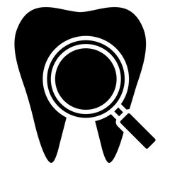 Check Teeth Glyph Icon