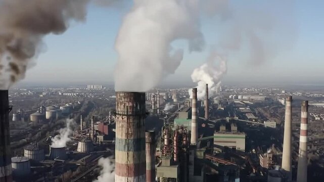 pollution sur un site industriel