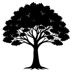 Elegant Tree Silhouette Graphic