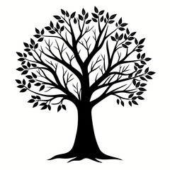 Fototapeta premium Elegant Tree Silhouette Graphic