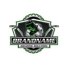 welder logo,Welding business logo,modern welder logo design