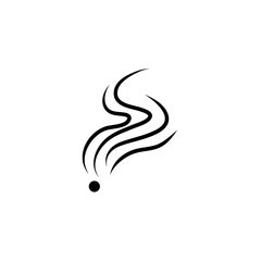 Obraz premium Smoke, steam or vapor vector line icon