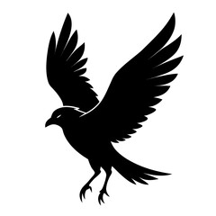 Black Bird in Flight Design