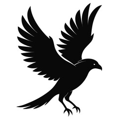 Black Bird in Flight Design