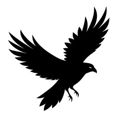 Black Bird in Flight Design