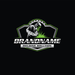 welder logo,Welding business logo,modern welder logo design