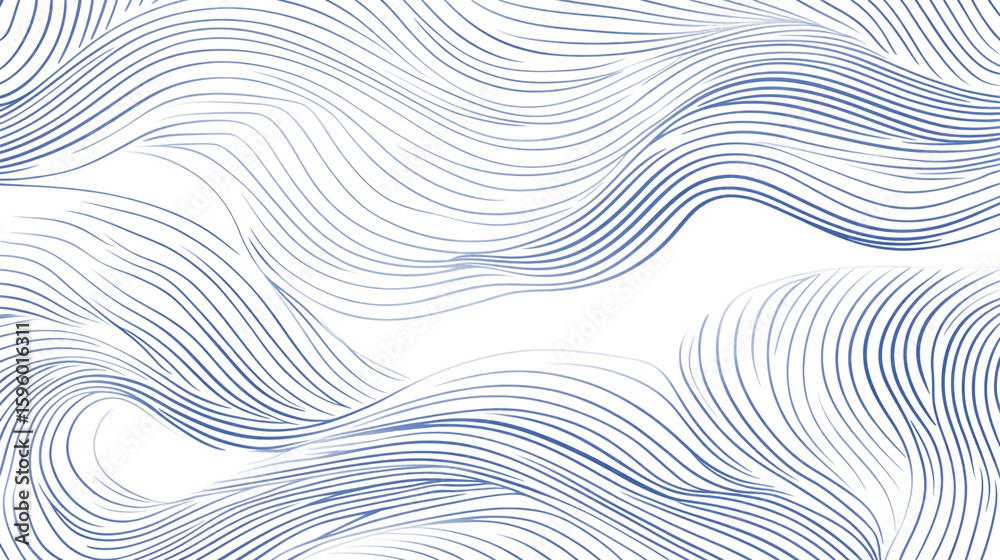 Poster hand-drawn background pattern with overlapping straight and curved lines isolated on transparent bac
