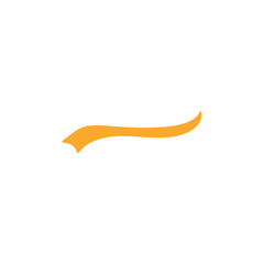 Obraz premium Orange underline Swishes tail. Swooshes for Athletic Typography. Vector illustration 