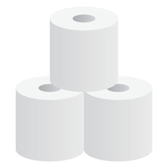 トイレットペーパー　イラスト