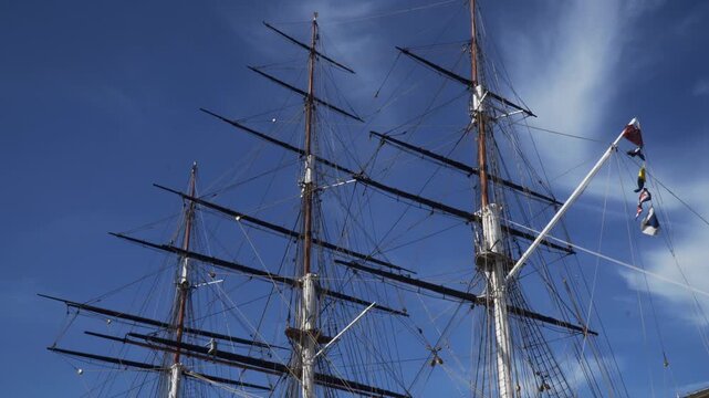 Greenwich, London, England - July 10th 2025 - Historic Tea Clipper Cutty Sark