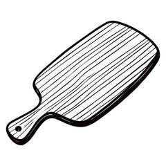 cutting board silhouette image with transparent background