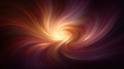 Abstract Spiral Galaxy Design With Vibrant Colors