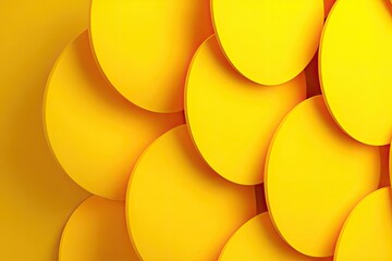 Abstract Yellow Circle Pattern Background