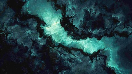 Abstract Cosmic Nebula Digital Art