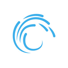 Water waves vector illustration