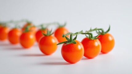 Fresh Orange Cherry Tomatoes on the Vine