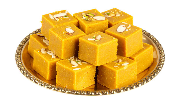 Special sohan halwa isolated on transparent background. Png