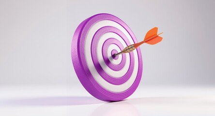 Target with Dart Success Achievement Goal Aim Accuracy Bullseye