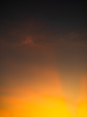 Sky sunset evening sunrise cloud weather dramatic landscape goldent and indigo color gradient pastel horizon, twilight yellow golden reflection morning nature environment energy ecosystem change
