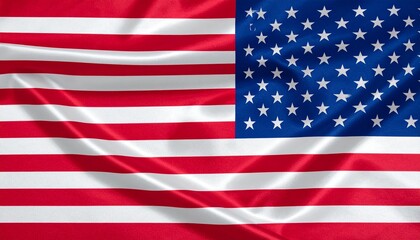 Fototapeta premium American flag with red and white stripes, blue canton with white stars