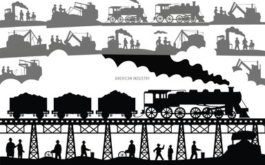 "Forged in Steel: The Industrial Age Silhouettes"

