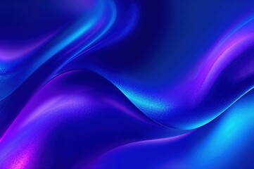 Obraz premium Colorful flowing wave pattern in blue and violet hues for digital designs, innovation, and abstract backgrounds