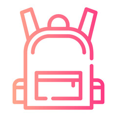 Obraz premium school backpack icon