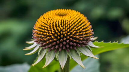 Delicate yellow flower bloom