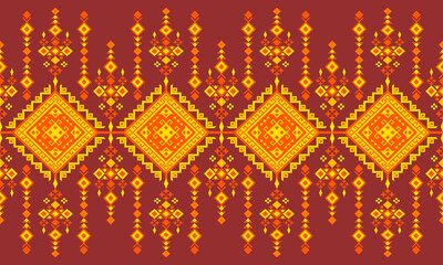traditional thai art seamless pattern.Design for carpet,curtains,texture,background,backdrop,wallpaper,clothing and wrapping.