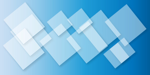 Abstract modern blue background with gradient colors and stylish line and square decorations for business presentation design. Abstract Blue Cube square, light and shade creative Background.