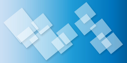 Abstract modern blue background with gradient colors and stylish line and square decorations for business presentation design. Abstract Blue Cube square, light and shade creative Background.
