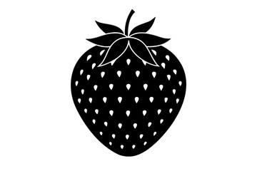 Vector illustration of strawberry in a white background