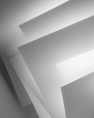 Abstract Geometric Shapes In Light And Shadow